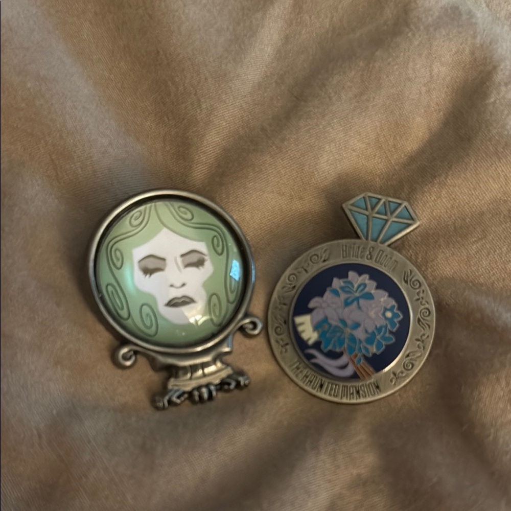 Disney Haunted Mansion Collectible Pins with reversible lanyard